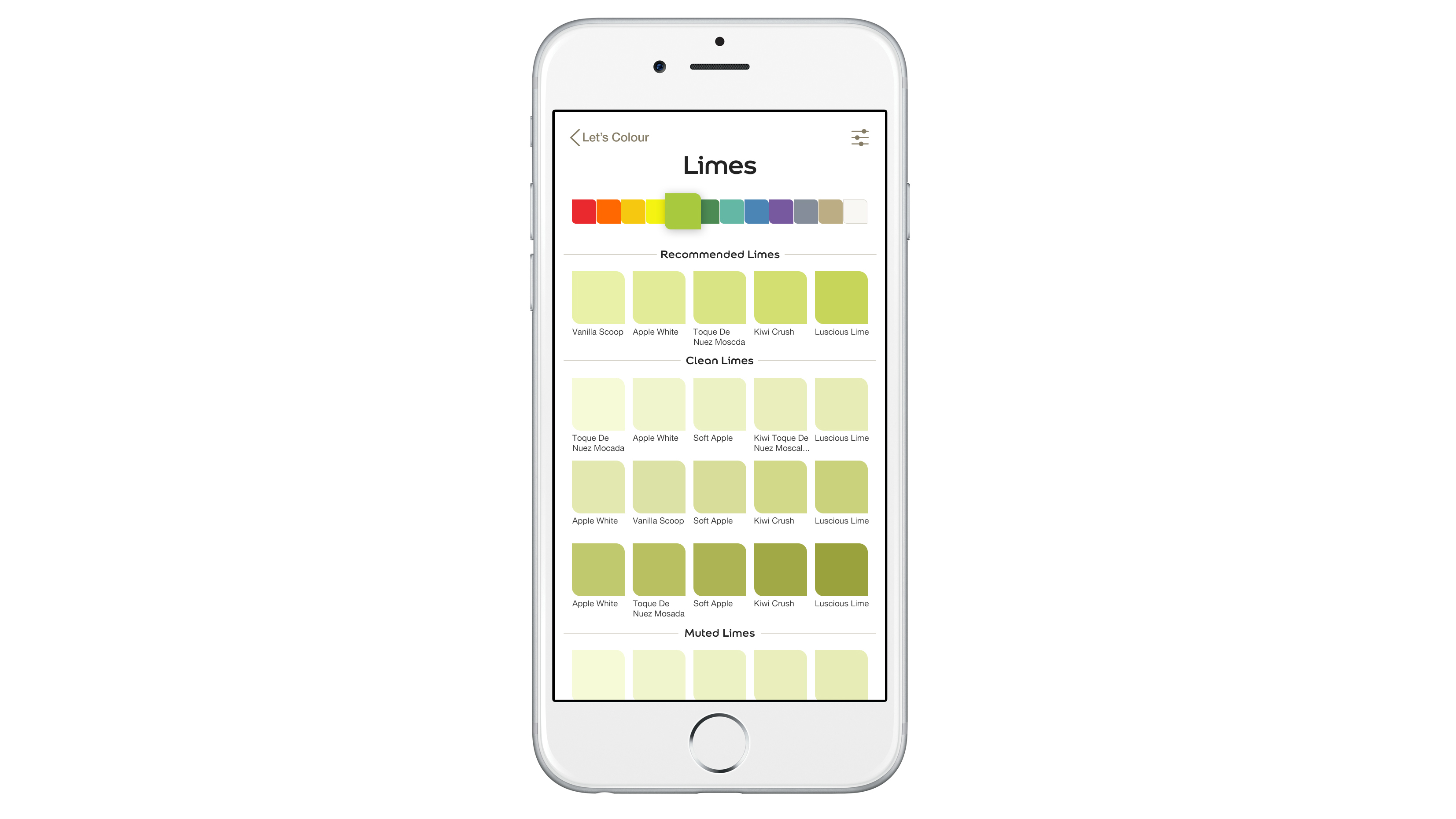 Colour overview Colour overview