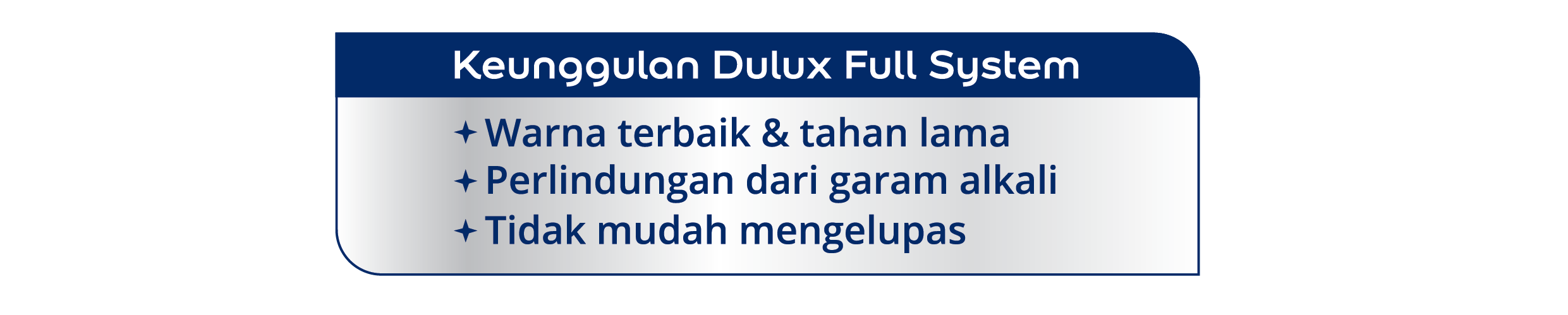 Keunggulan Dulux Full System Keunggulan Dulux Full System